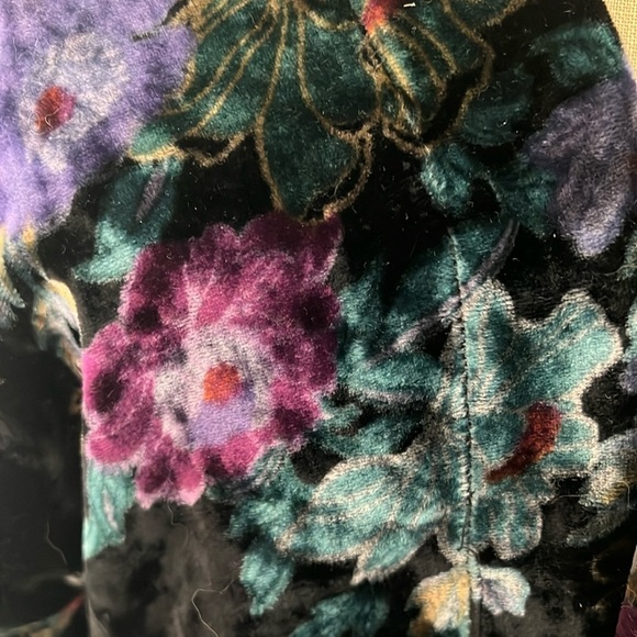 Loft Velvet Printed Kimono Style Jacket size M/L - Picture 3 of 8